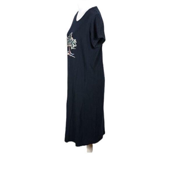 Katz Black Palm Tree T-shirt Dress - Picture 3 of 7